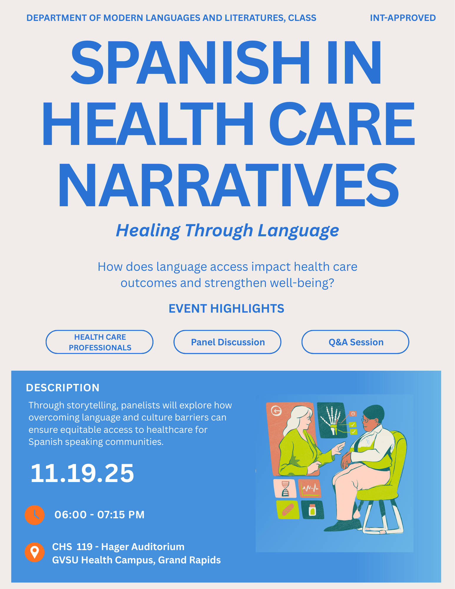 Spanish in Healthcare Narratives Event
